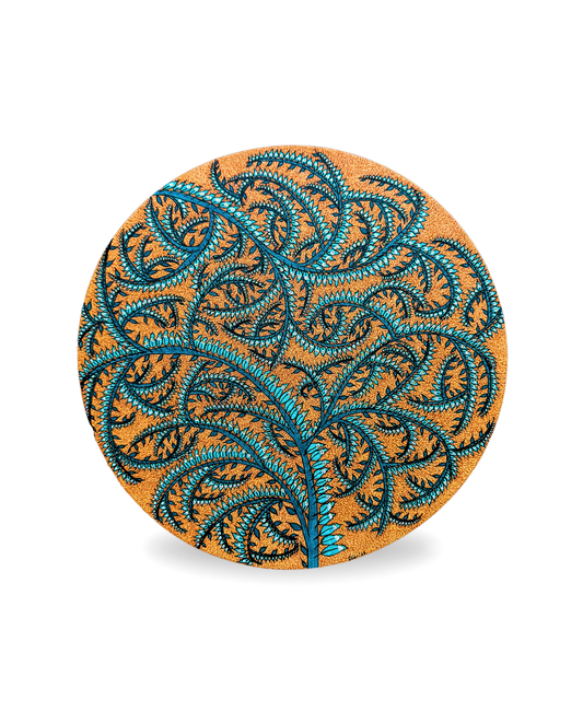 Heliotropium 30cm Archival Ink & Marker Drawing