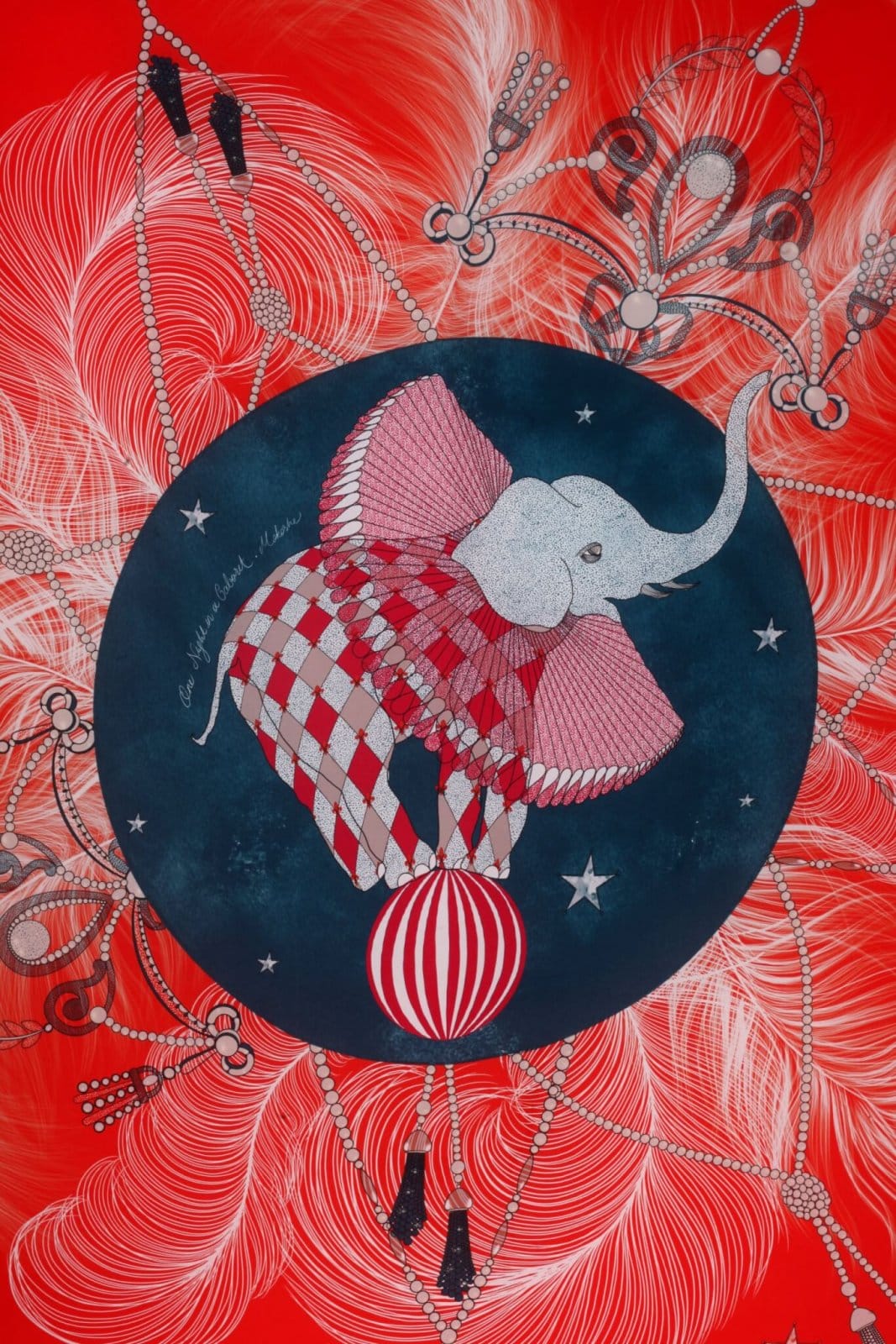 One Night in Cabaret - Silk Scarf