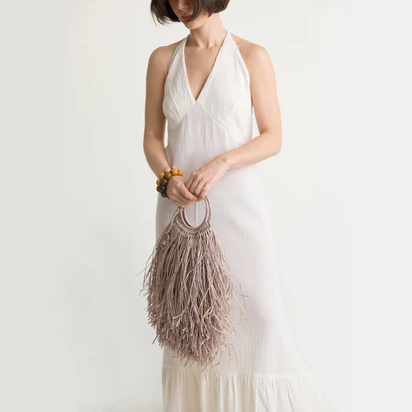 Ivy In Natural Fringe Bag