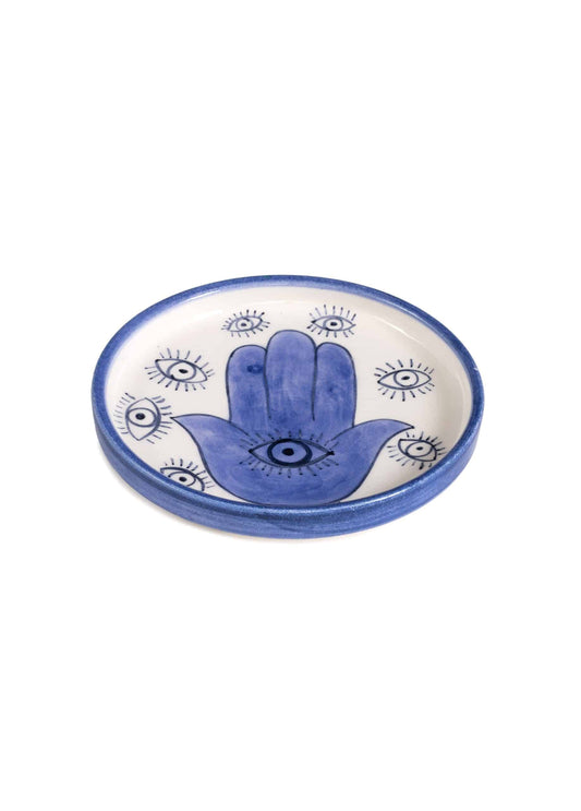Inner Eye Handmade LUCK Fatma's Hand Ceramic Mini Plate