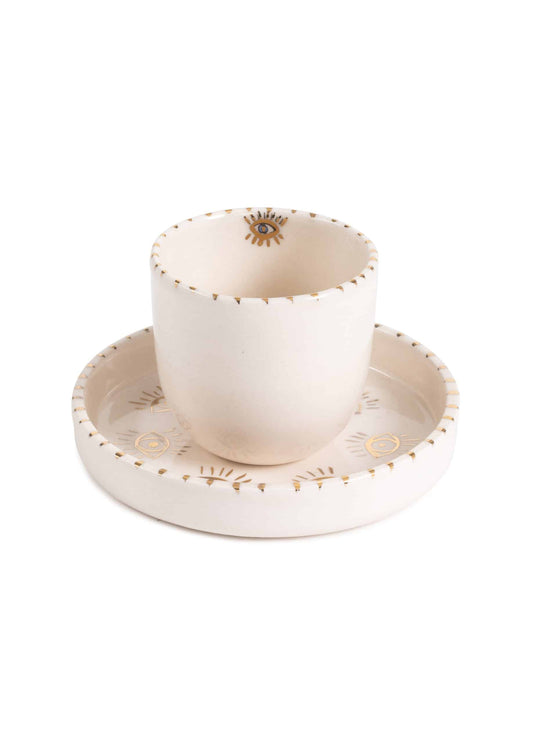 Inner Eye Handmade Single-Eye Espresso Cup Set