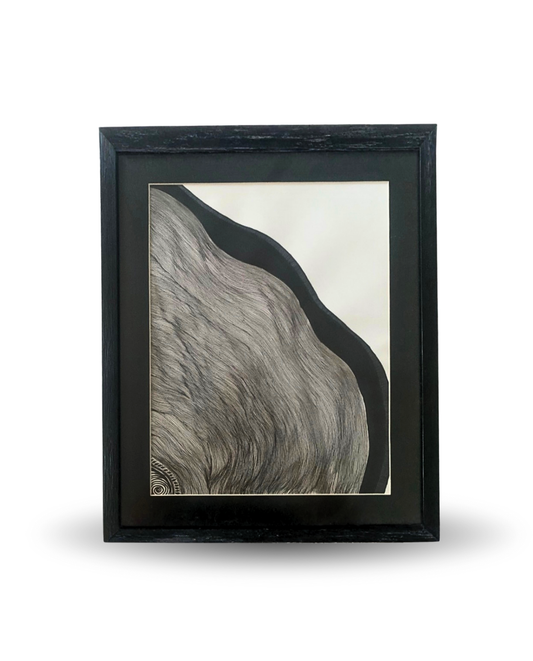 Inside Shrooms 38x46cm Neo-Organic Surrealist Painting