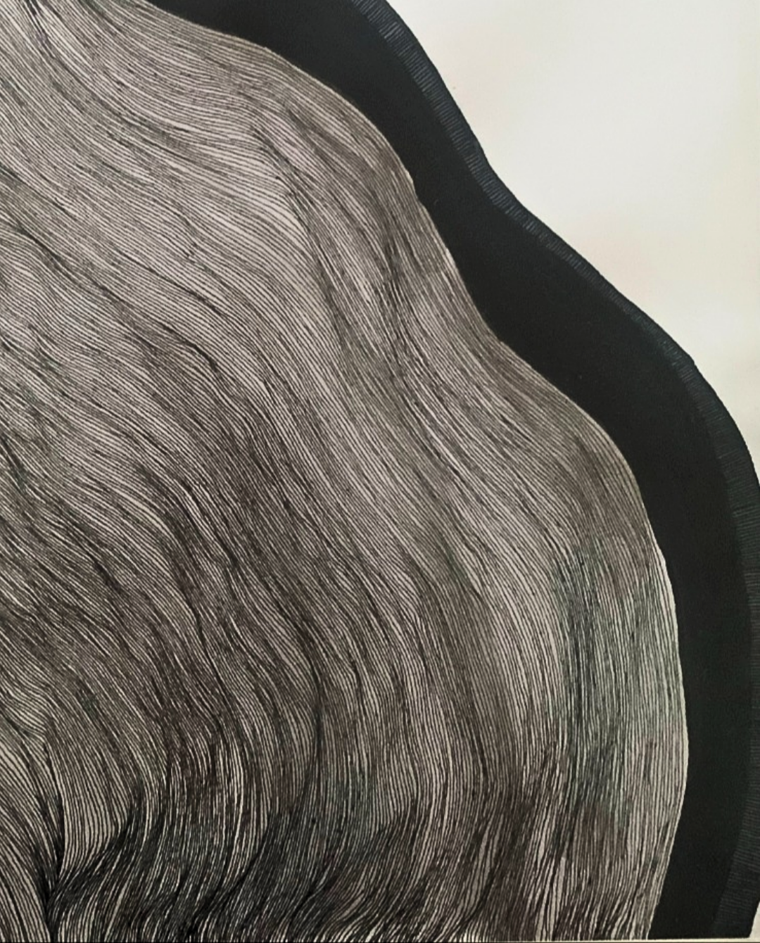 Inside Shrooms 38x46cm Neo-Organic Surrealist Painting