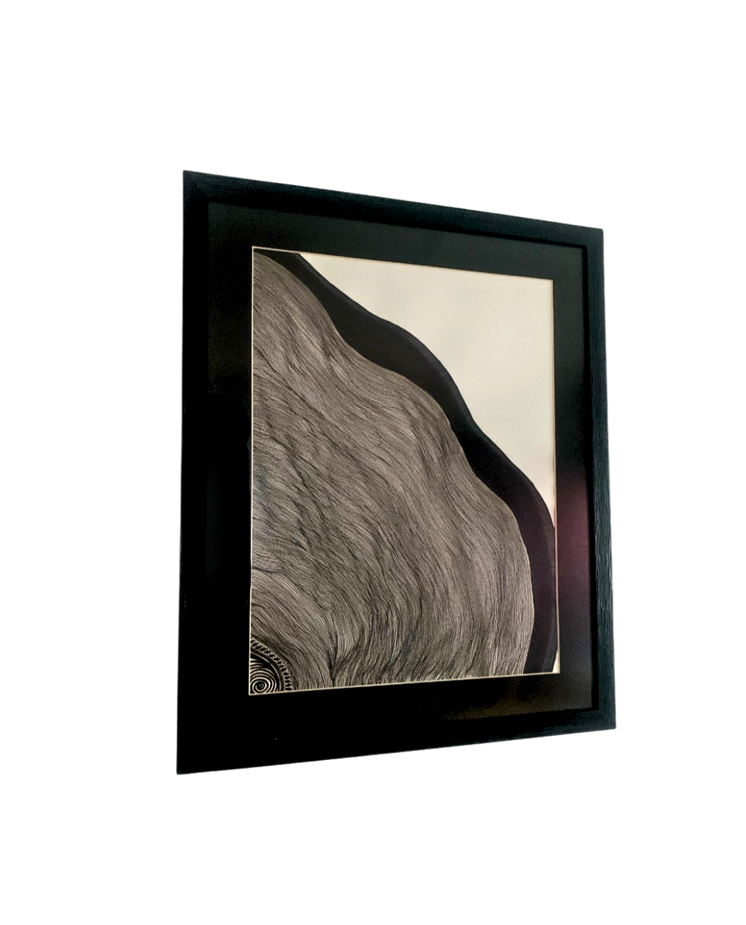 Inside Shrooms 38x46cm Neo-Organic Surrealist Painting