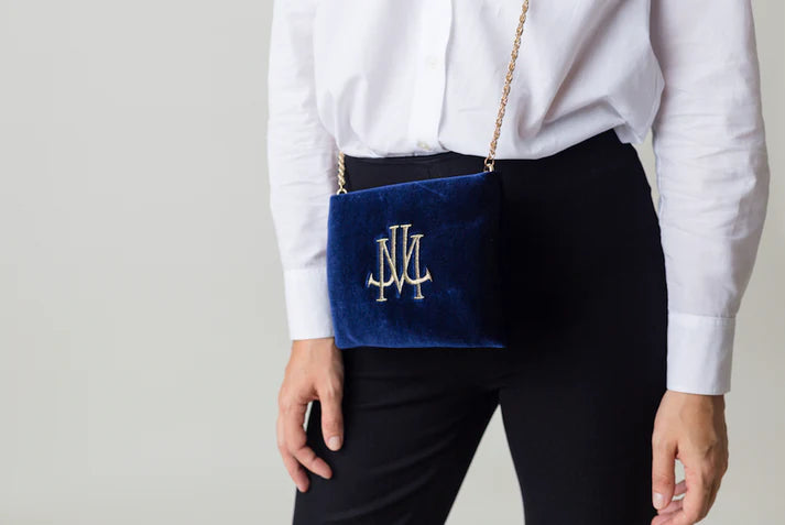 Iris In Navy Velvet
