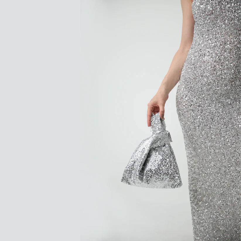 Jade In Silver Sequin