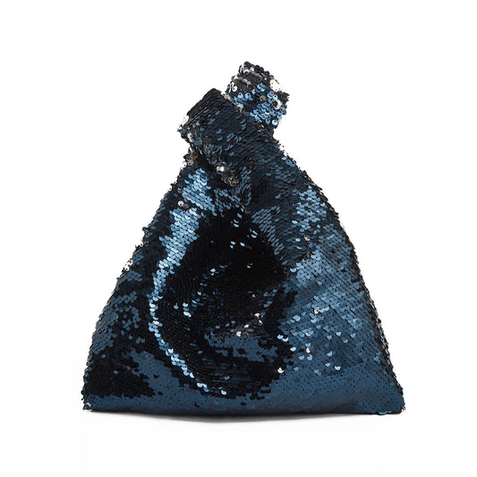Jade In Navy/ Silver Sequin