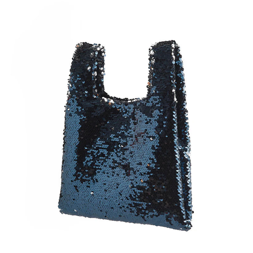 Jade In Navy/ Silver Sequin