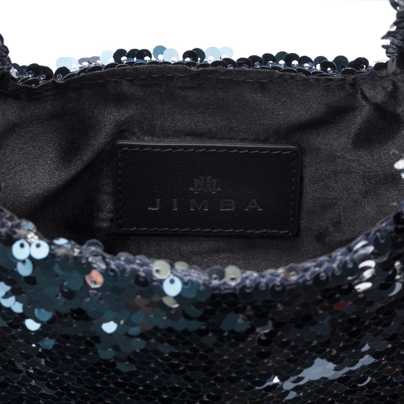 Jade In Navy/ Silver Sequin