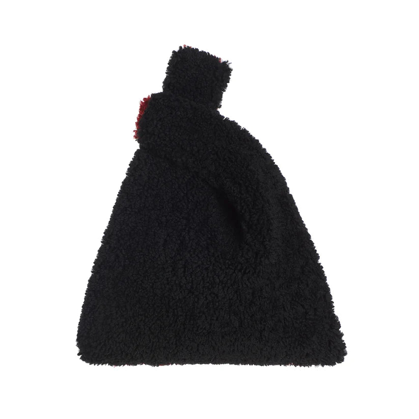 Jade In Black/Burgundy Shearling