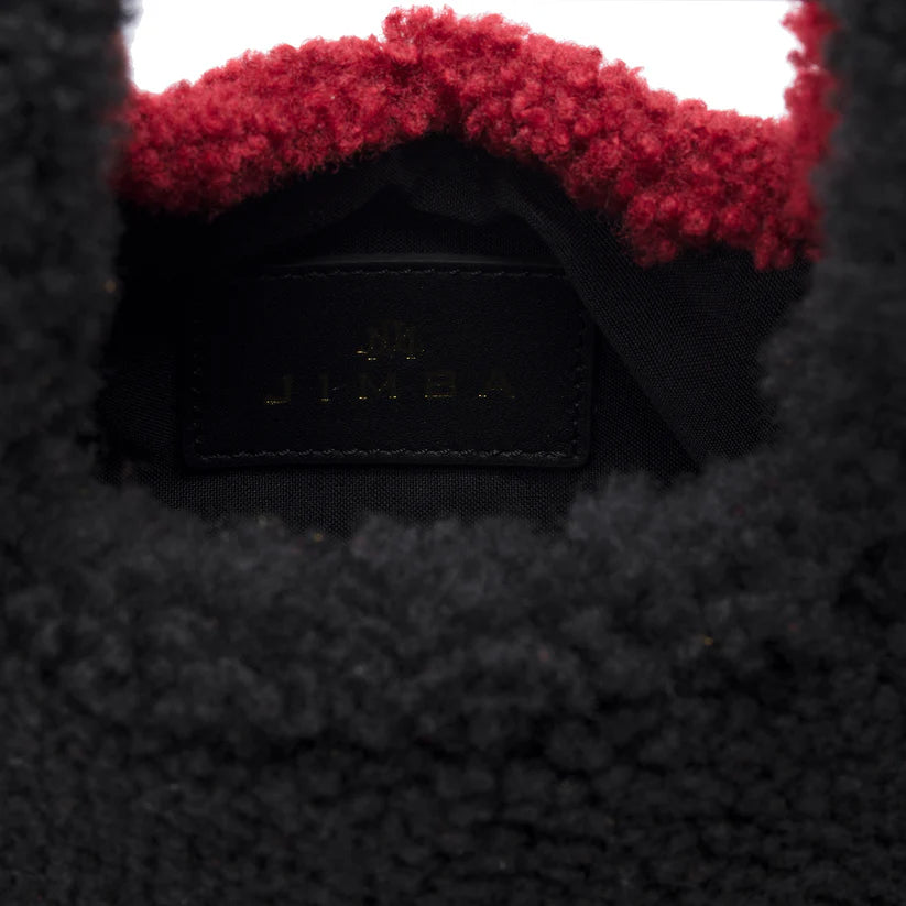 Jade In Black/Burgundy Shearling
