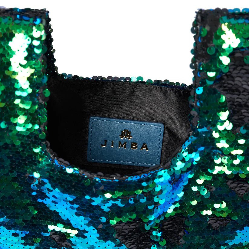 Jade In Blue/ Green Sequin