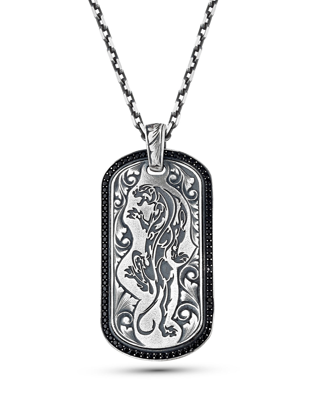 Jaguar Men’s Silver Necklace