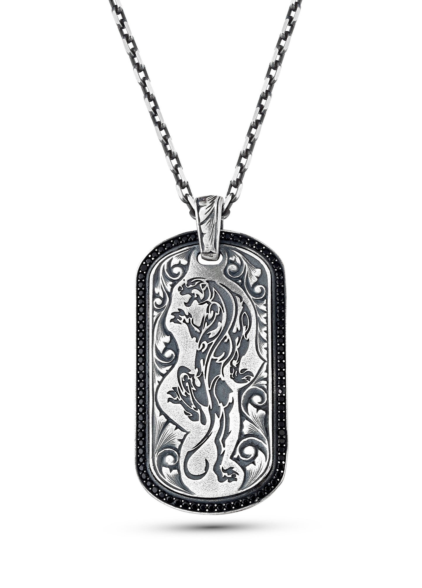 Jaguar Men’s Silver Necklace