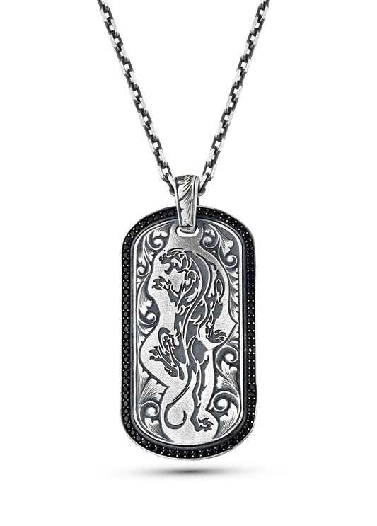 Jaguar Men’s Silver Necklace