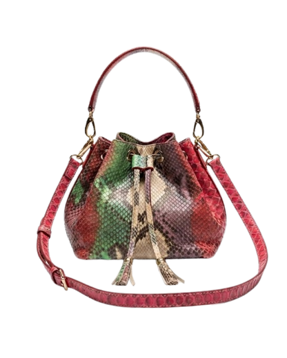 Kansas Italian Python Leather Handbag