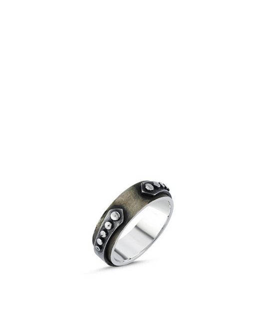 Knight Stud Men’s Silver Ring