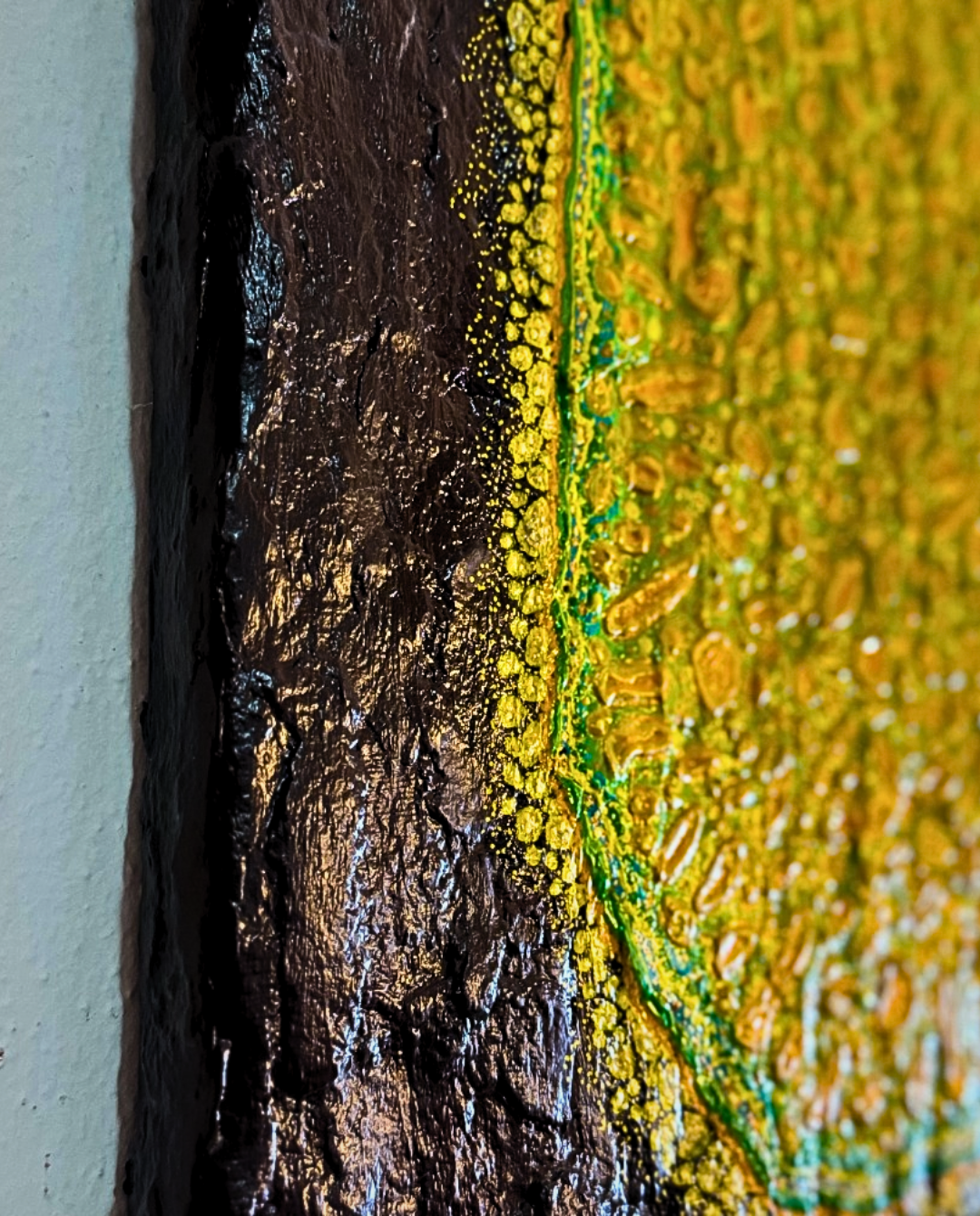 Lichen 40x40cm Neo-Organic Surrealist Painting