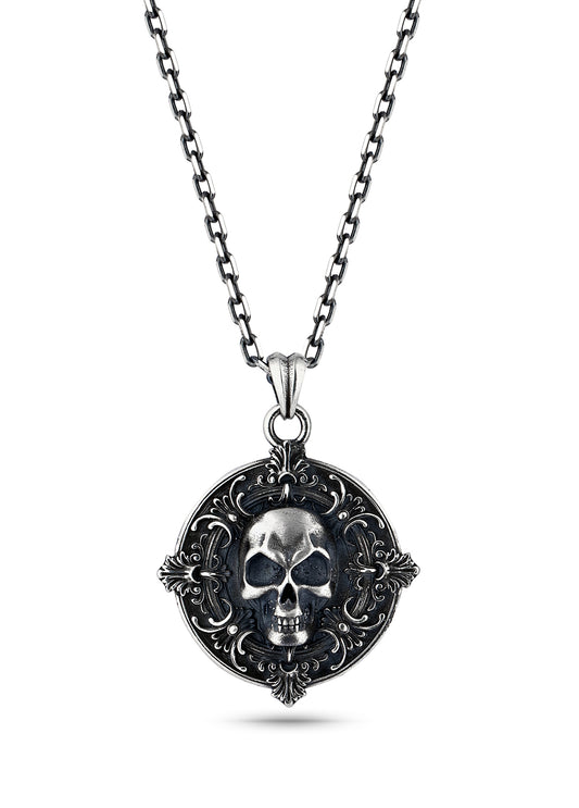Locket Small Men’s Silver Necklace