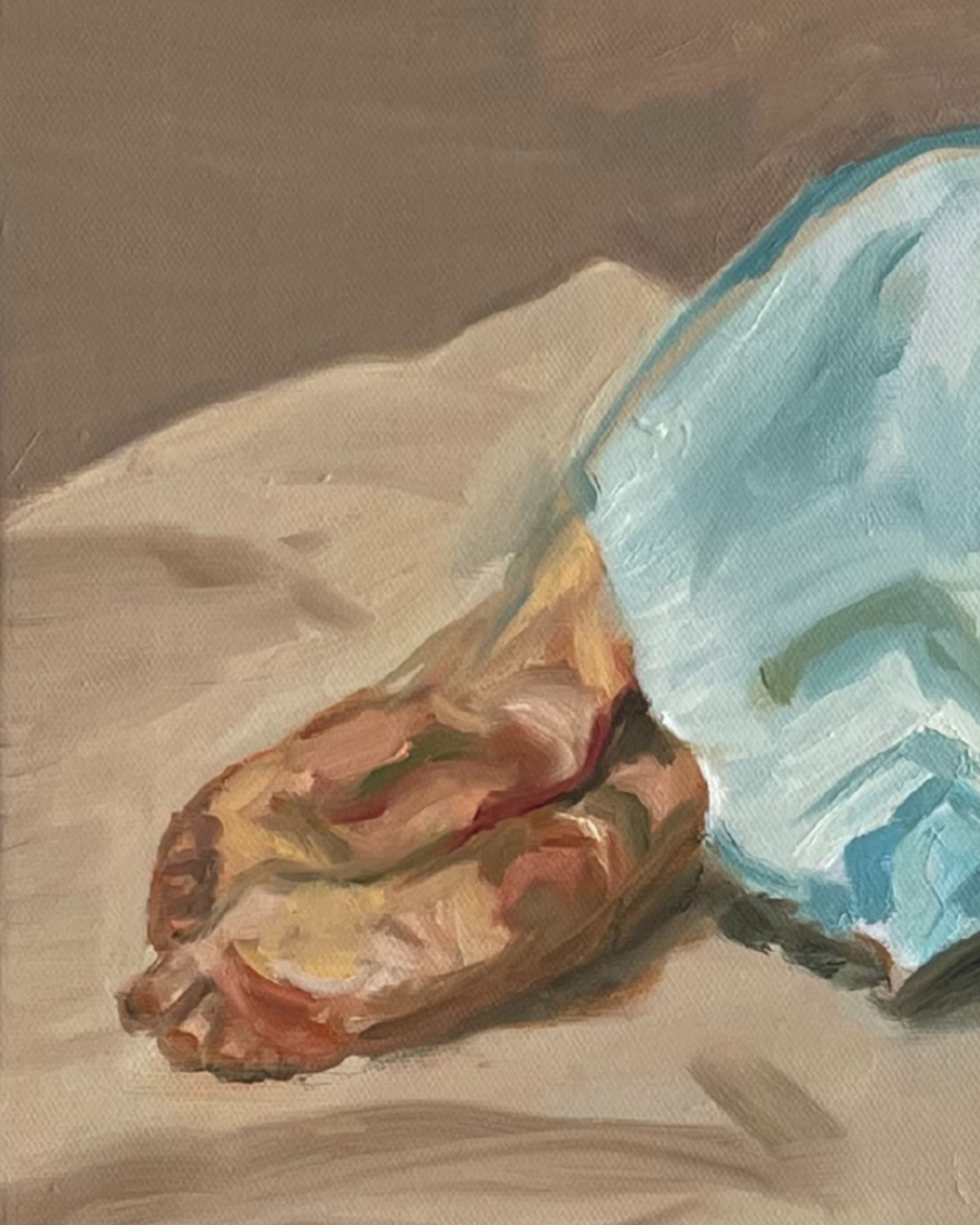 Lucian Freud (Exist Study) 30×40cm Figurative Expressionism Surrealism Oil Painting