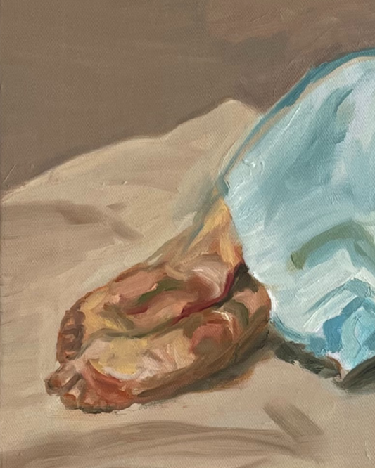 Lucian Freud (Exist Study) 30×40cm Figurative Expressionism Surrealism Oil Painting