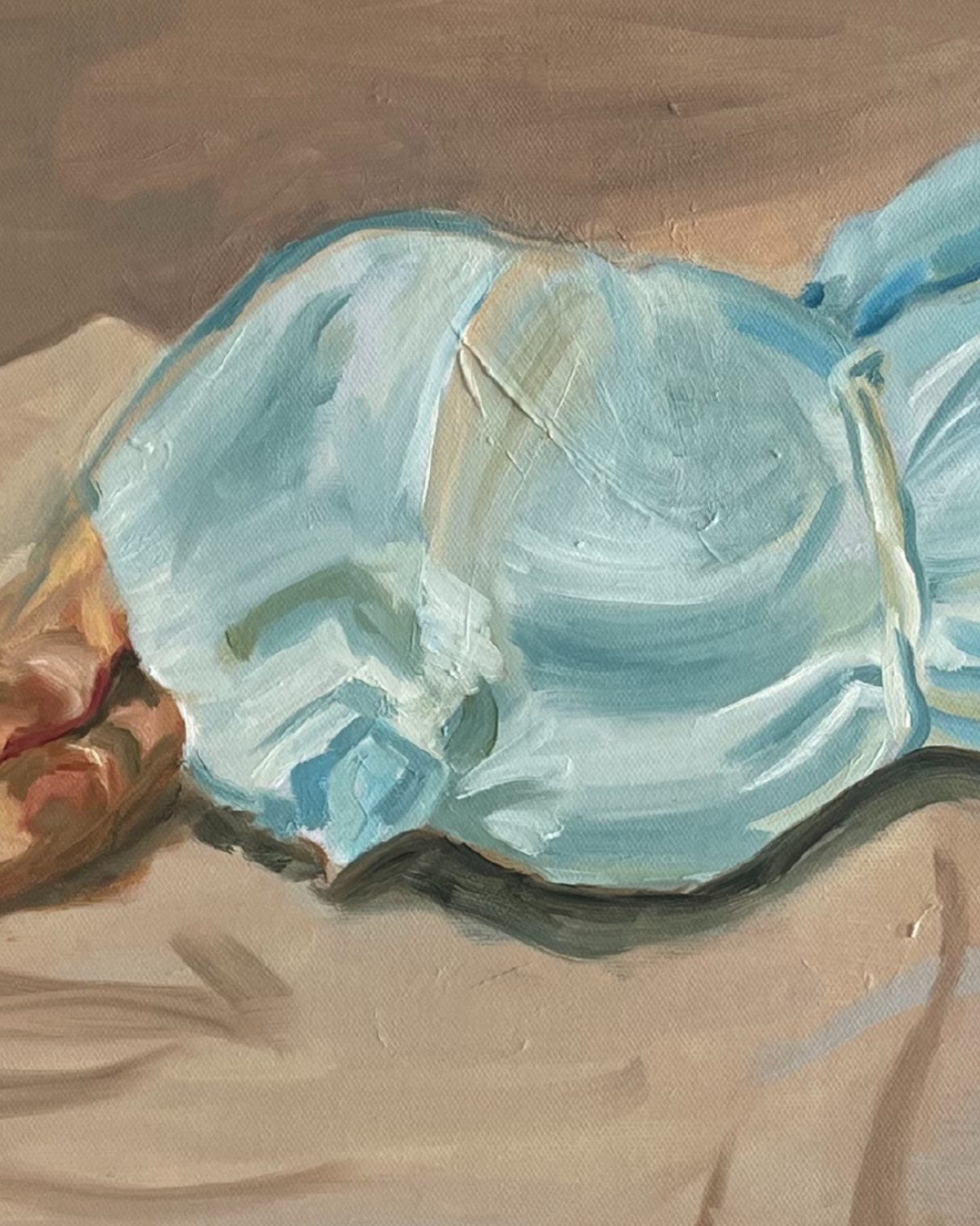 Lucian Freud (Exist Study) 30×40cm Figurative Expressionism Surrealism Oil Painting