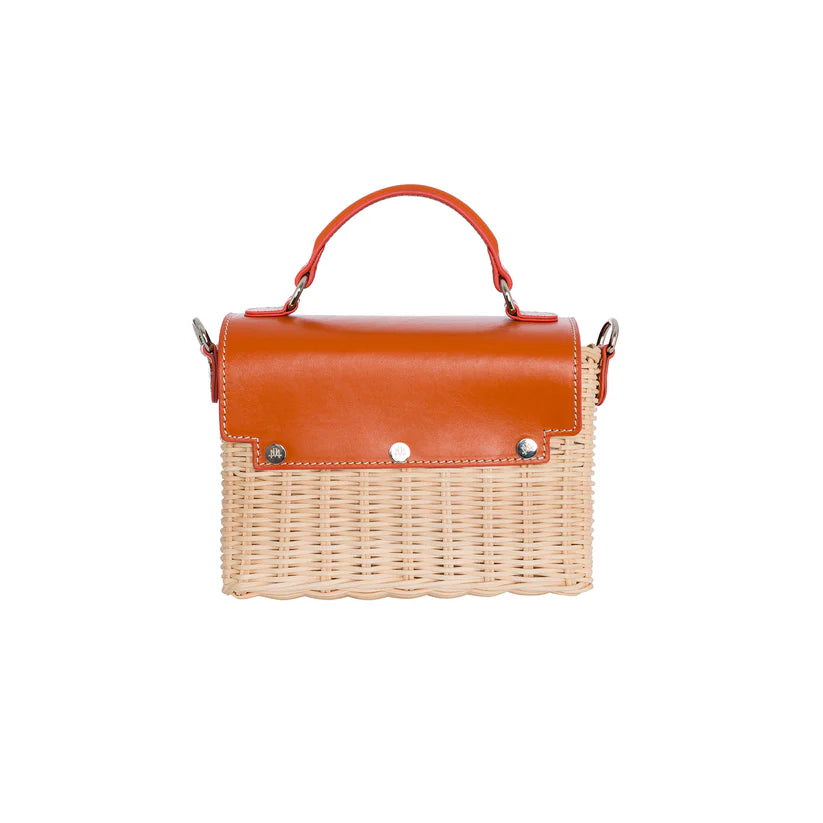 Michelle In Burnt Orange Leather