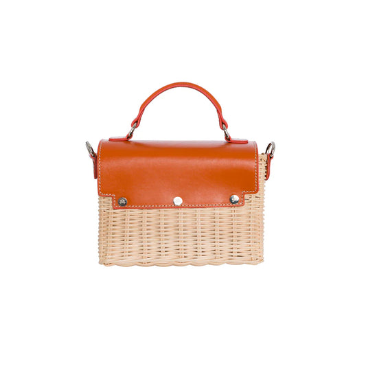 Michelle In Burnt Orange Leather