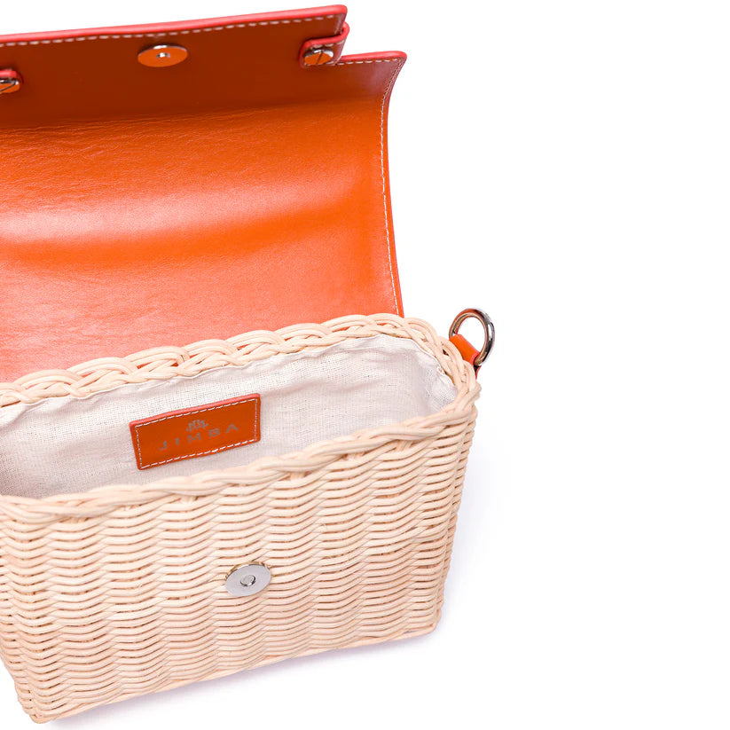 Michelle In Burnt Orange Leather