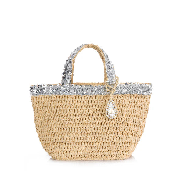 Micro Loulou In Silver Sequin