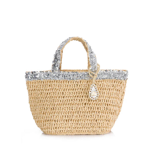 Micro Loulou In Silver Sequin