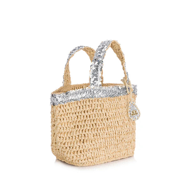 Micro Loulou In Silver Sequin