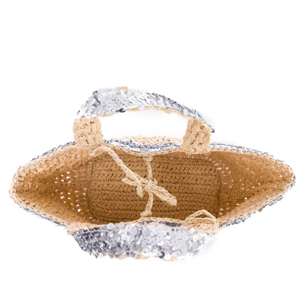 Micro Loulou In Silver Sequin