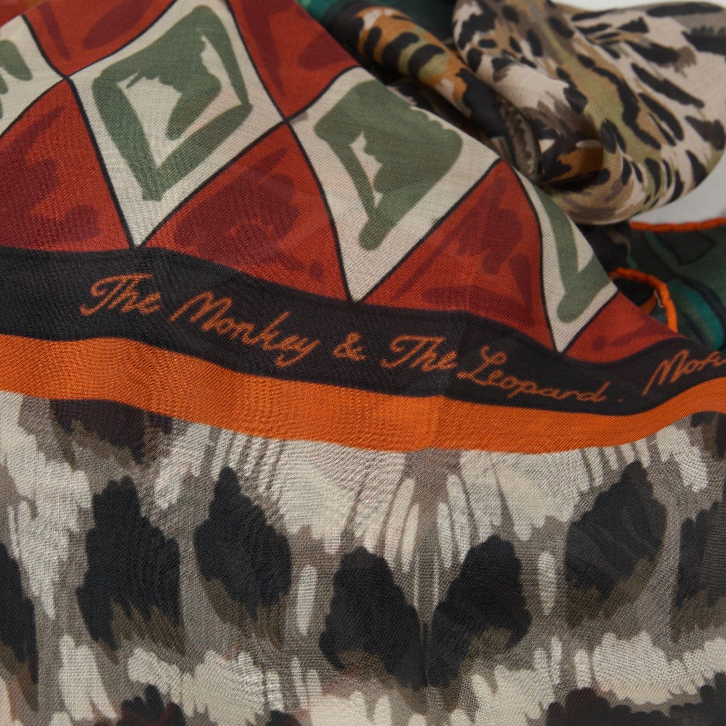 Monkey and The Leopard - Scarf