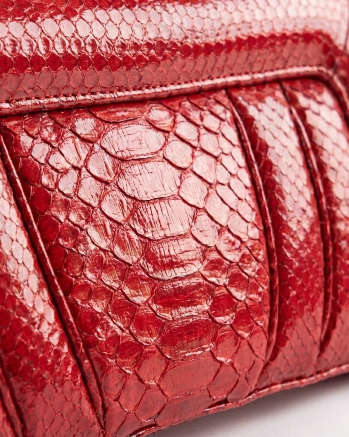 Malibu Italian Python Clutch Handbag