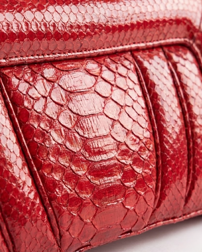 Malibu Italian Python Clutch Handbag