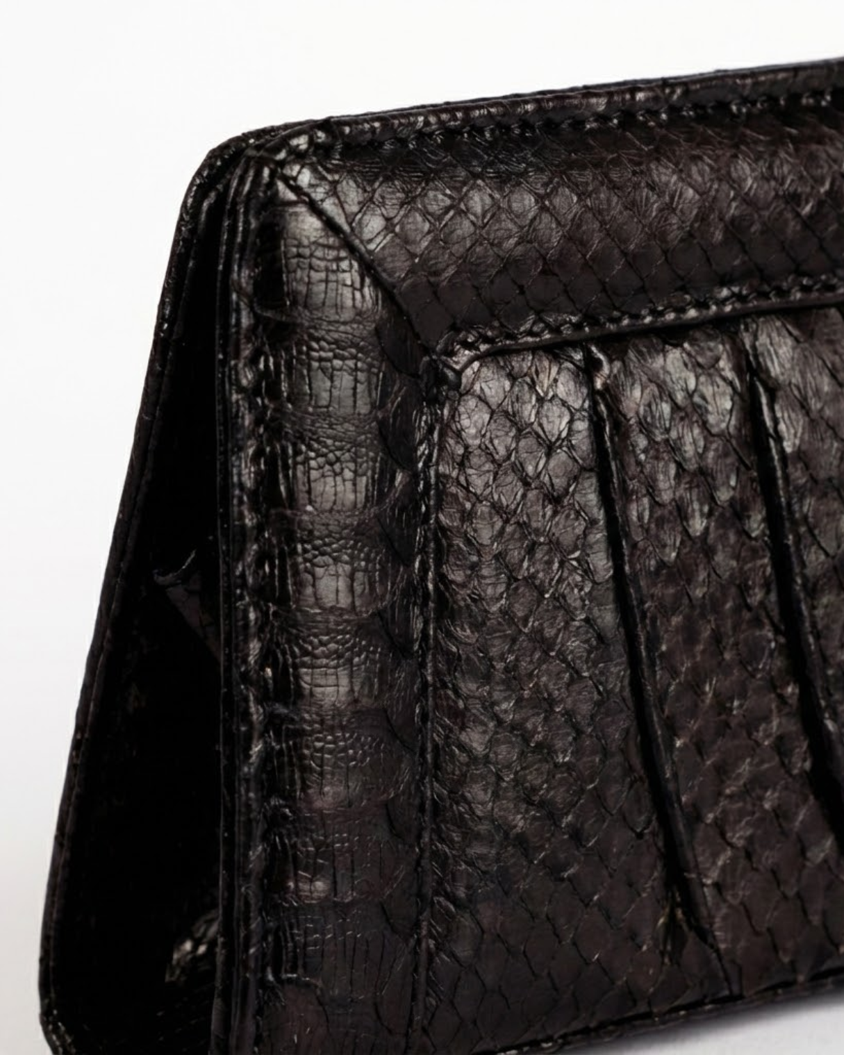 Malibu Italian Python Clutch Handbag