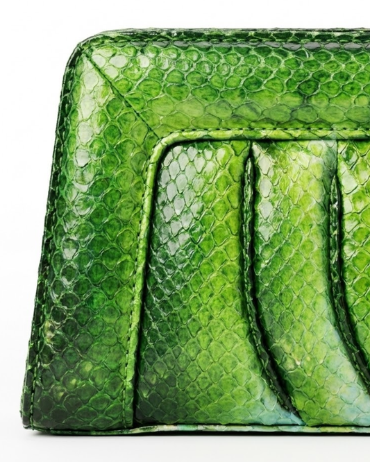 Malibu Italian Python Clutch Handbag