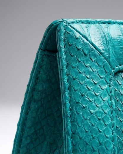 Malibu Italian Python Clutch Handbag