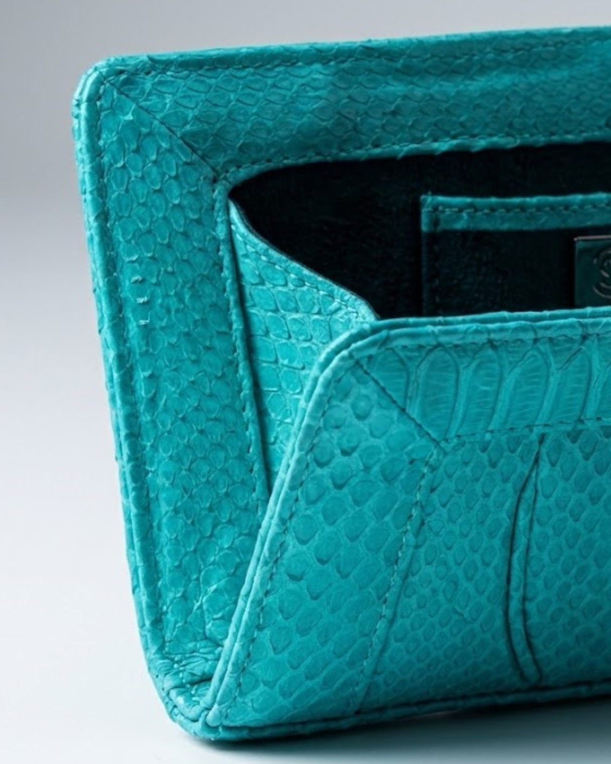 Malibu Italian Python Clutch Handbag