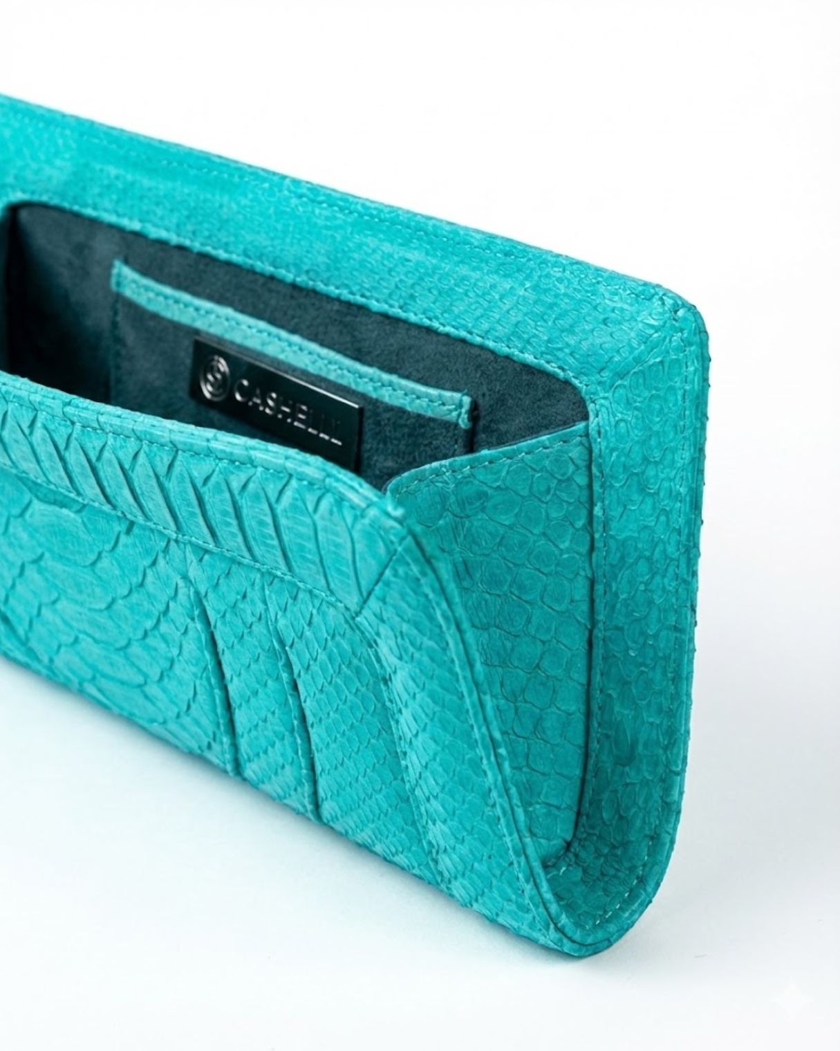 Malibu Italian Python Clutch Handbag