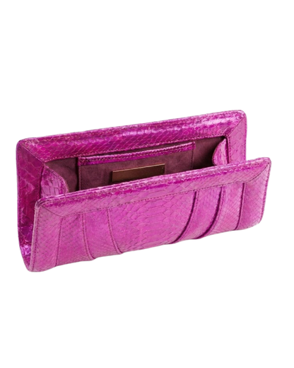 Malibu Italian Python Clutch Handbag