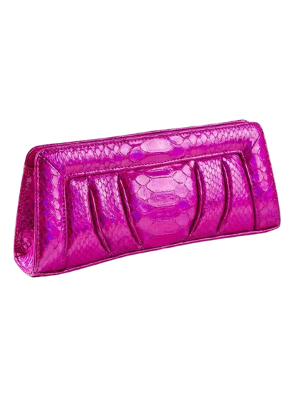 Malibu Italian Python Clutch Handbag