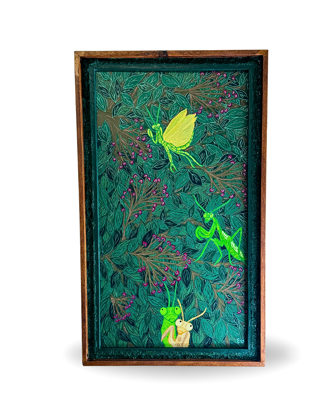 Mantis 37x62cm Neo-Organic Surrealist Painting