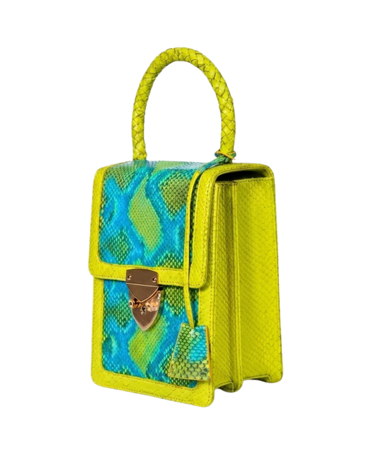 Marbella Italian Python Leather Handbag