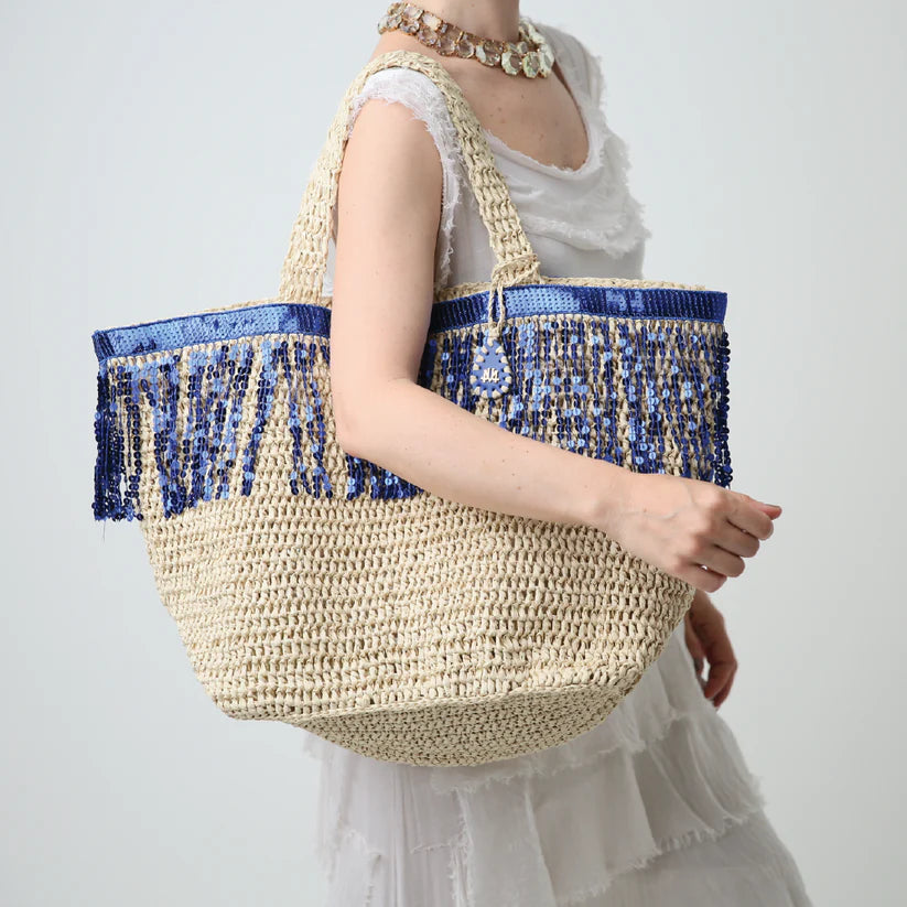 Maxi Loulou In Atlantic Blue Sequin