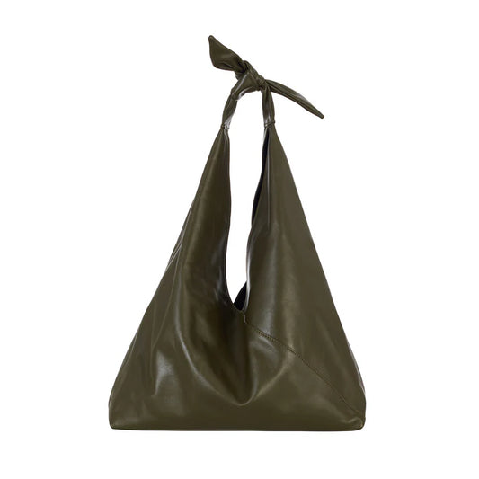Maxi Ritz In Olive Green Leather