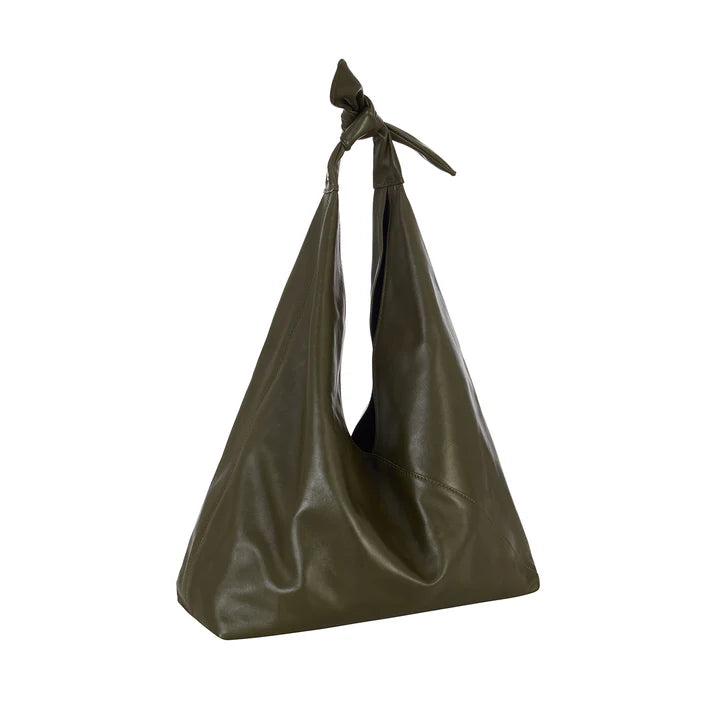 Maxi Ritz In Olive Green Leather