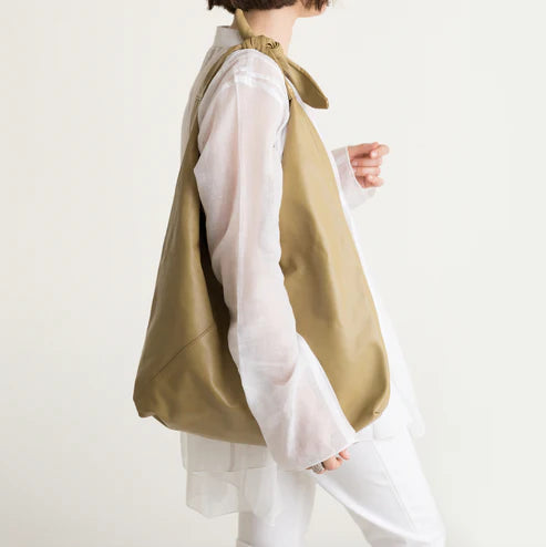 Maxi Ritz In Pale Green Leather