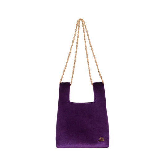 Micro Ines In Aubergine Velvet